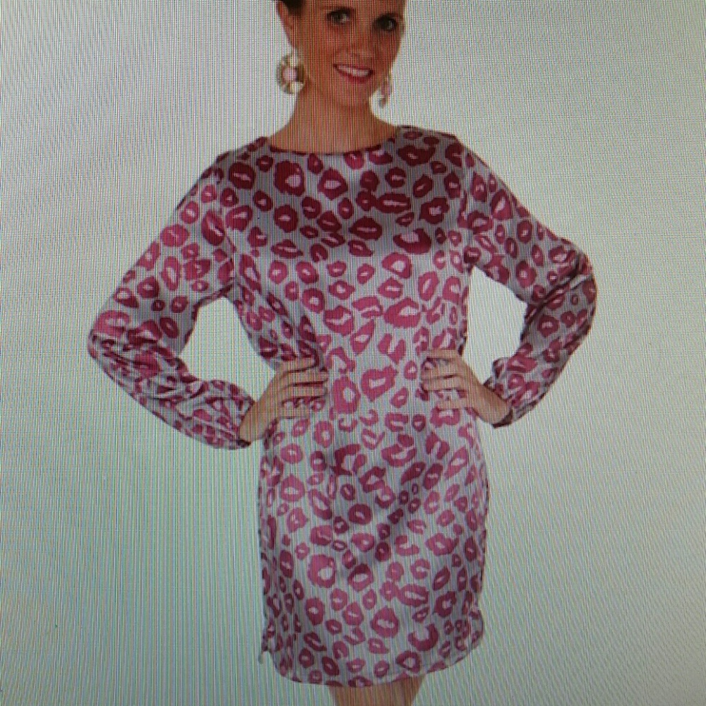 Ana~ Leopard Gray Dress